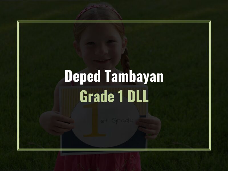 Deped Tambayan Grade 1 DLL (1-4 Quarters)